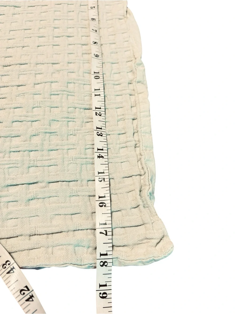 Tommy Bahama Home Basketweave Mint Textured Cotton Full Queen Duvet Shams Set